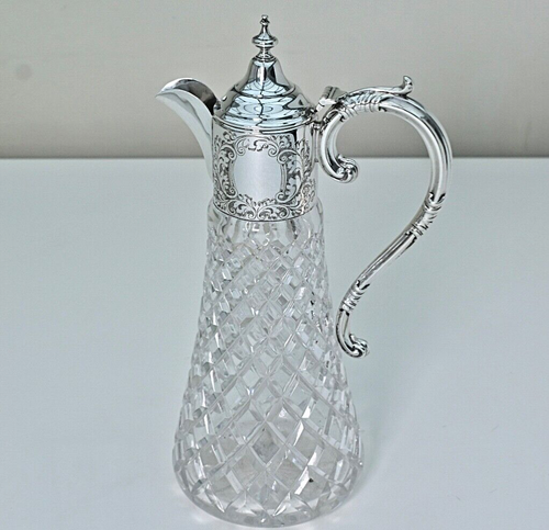 Fabelhafte große Sterlingsilber montierte Claret Kanne. Charles S Green & Co Ltd 1973 - Bild 24 von 24