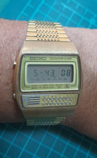 Vintage(1979) SEIKO Calculator Alarm Watch C359-5000 *Working stuck hard butons*