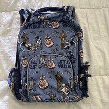 Pottery Barn Kids Blue Star Wars Backpack Bookbag 15in