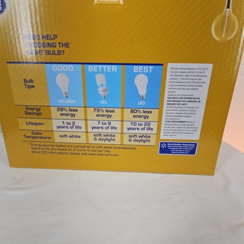 Edison Retro Vintage Decorative Lage 5" Spherical LED Light Bulb 60W Eq. 2 Pk - Picture 9 of 10