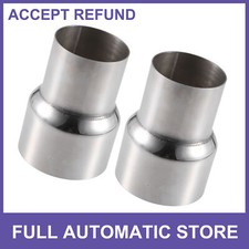 Two Exhaust Pipe Adapter Reducer Connector 2.25 Id To 3 Od Universal