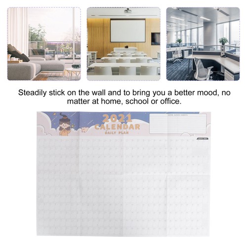 Monthly Planner Calendar 2021 Wall Calendar Planning Lists Daily Wall Schedule - 第 12/12 張圖片