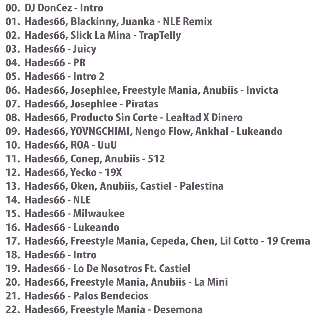 DJ DonCez - Hades66 Mega Hits | eBay
