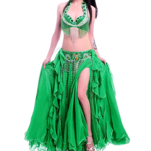 RÄUMUNGVERKAUF C91809 Profi Bauchtanz Kostüm 2 Teile BH + Gürtel Belly Dance - Bild 20 von 25