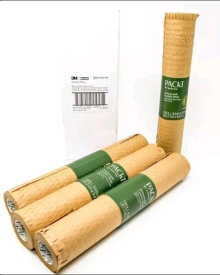 3M PACkT by Scotch Honeycomb Cushion Wrap Box of 4 rolls (11.9 x372  ea)