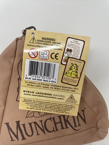 Steve Jackson Games: Munchkin Dice Bag 1st Print 1st Edition Brand New - Picture 3 of 4