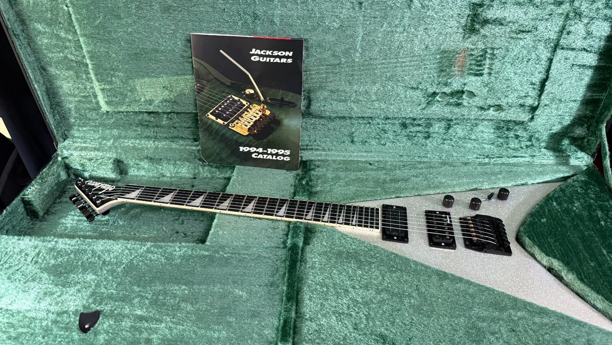 1993 Jackson Dave Mustaine King V Pro - Silver Sparkle | eBay