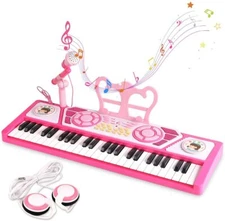 BAOLI 49 Keys Kids Keyboard Piano Toy with Microphone for Beginners,Multifunctio