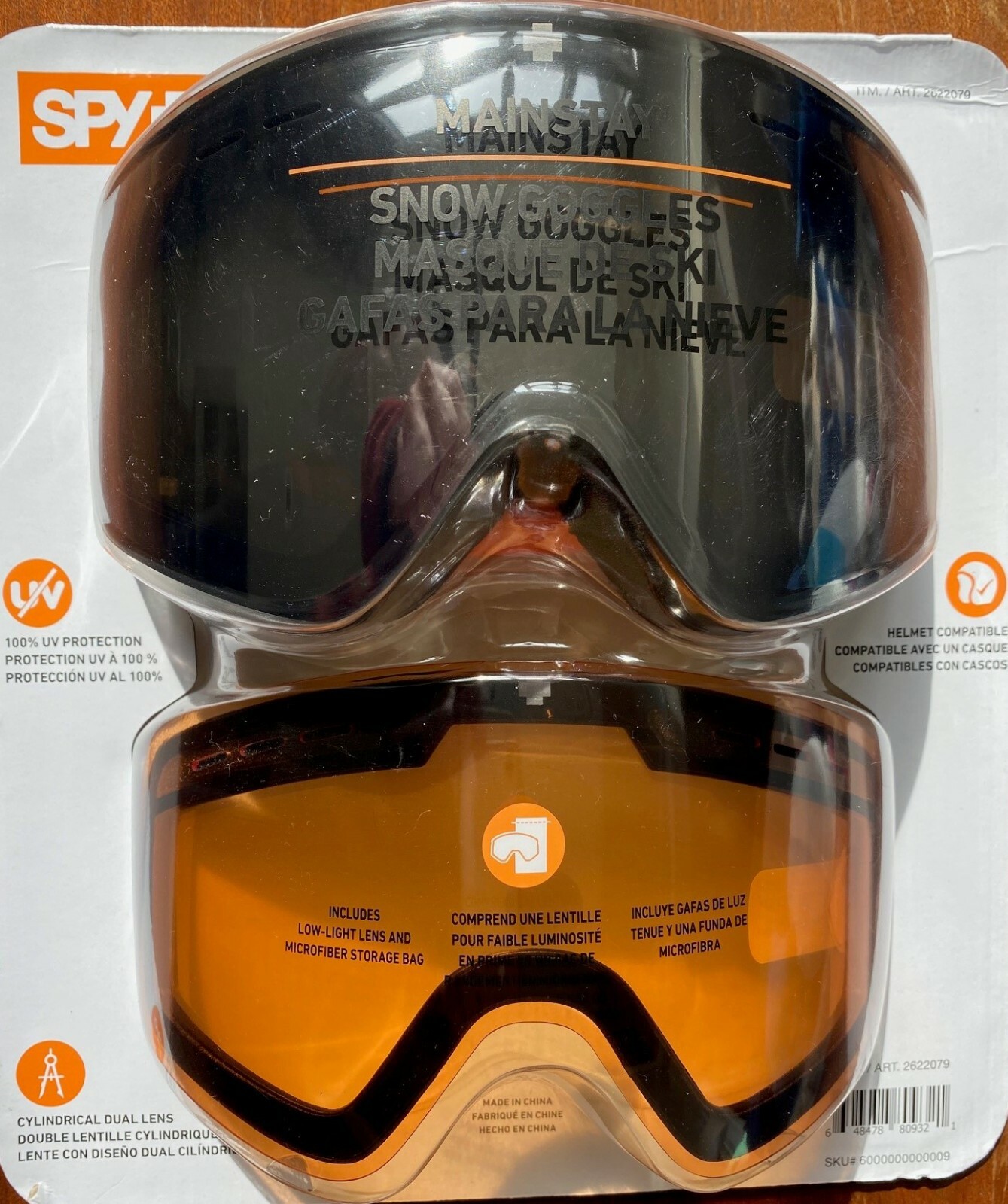 Spy+ Mainstay Snowboard Goggle HAPPY GREY RED SPECTRA LENS eBay