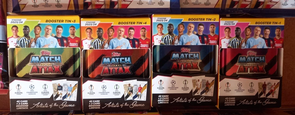 TOPPS UCL MATCH ATTAX 2023/24 LOTTO STARTER PACK + 2 BOX + 8 TIN + 2 MEGAPACK - Bild 4 von 4
