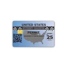 Credit Card Skin Street Racing Permit