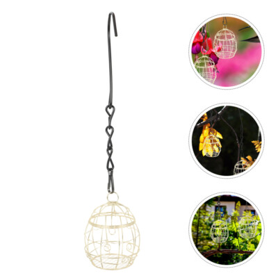 4pcs - Unique offres Hanging Bird Feeder Iron Wire Food Holder Decoration
