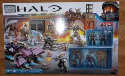 Halo Mega Bloks Flood Invasion. 97430 Mint Box Retired  NEW