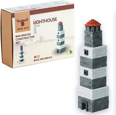 Wise Elk 70729 - Leuchtturm (Faro) - Mini Bricks Constructor Set
