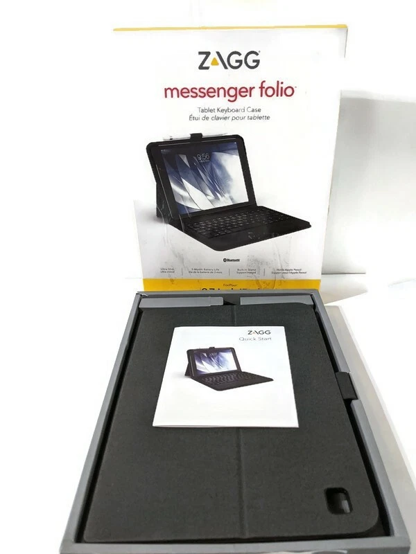 Funda tipo folio para tablet ZAGG Messenger y teclado Bluetooth para Apple iPad 9,7 pulgadas Foto 3 de 3