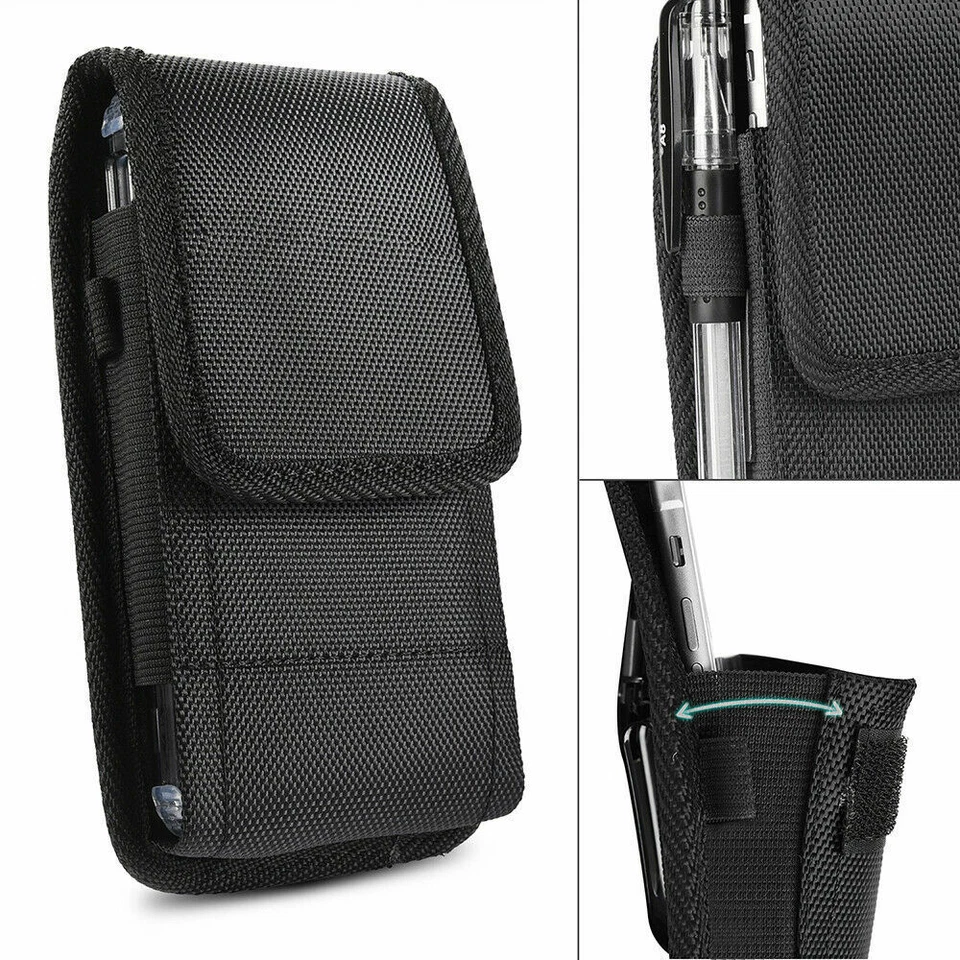 For Samsung Galaxy A15 A12 A54 Holster Belt Clip Carrying Case Pouch Cover - Image 4 of 4
