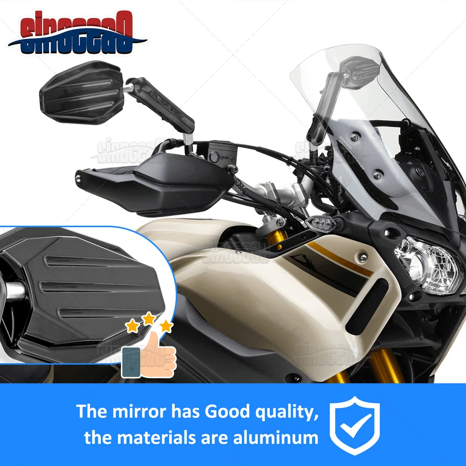 Espejos retrovisores laterales giratorios inversos de montaje en bola de brazo de 6" para BMW S1000 F650 GS  Foto 2 de 4