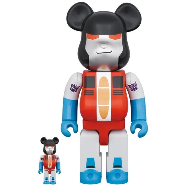 MEDICOM TOY BE@RBRICK TRANSFORMERS STARSCREAM 100% 400% set