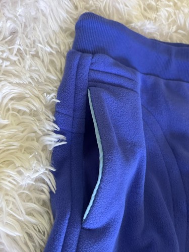 Athleta Girl Cold Snap Fleece Jogger Drawstring Size XXL 16 Womens XS Blue $65 - Picture 5 of 7