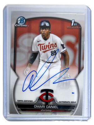2023 Bowman Chrome 1st Bowman Omari Daniel #CPA-OD Rookie Card Auto