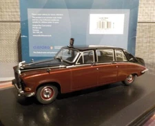 Daimler DS420 QUEEN Mother - Claret / Black, 1/43 Oxford Diecast Model Car