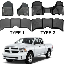 OEDRO Floor Liners Mats for 2013-2024 Dodge Ram 1500 Classic 2500 3500 Crew Cab