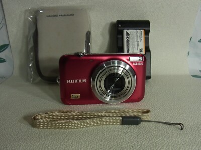 FUJIFILM FINEPIX JX280,RED,5x,2.7in,14MP Excellent from JAPAN