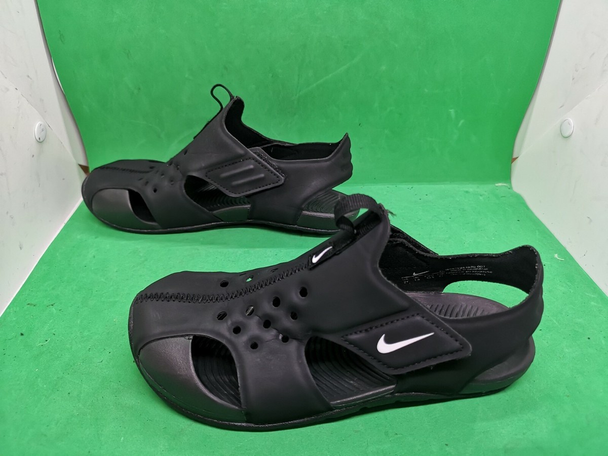 B7 Nike Sunray Protect PS Boys Black Preschool Sandal 943826-001