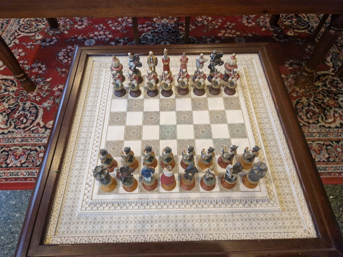 Very Rare Original Franklin Mint Raj Chess Set As Is | eBay