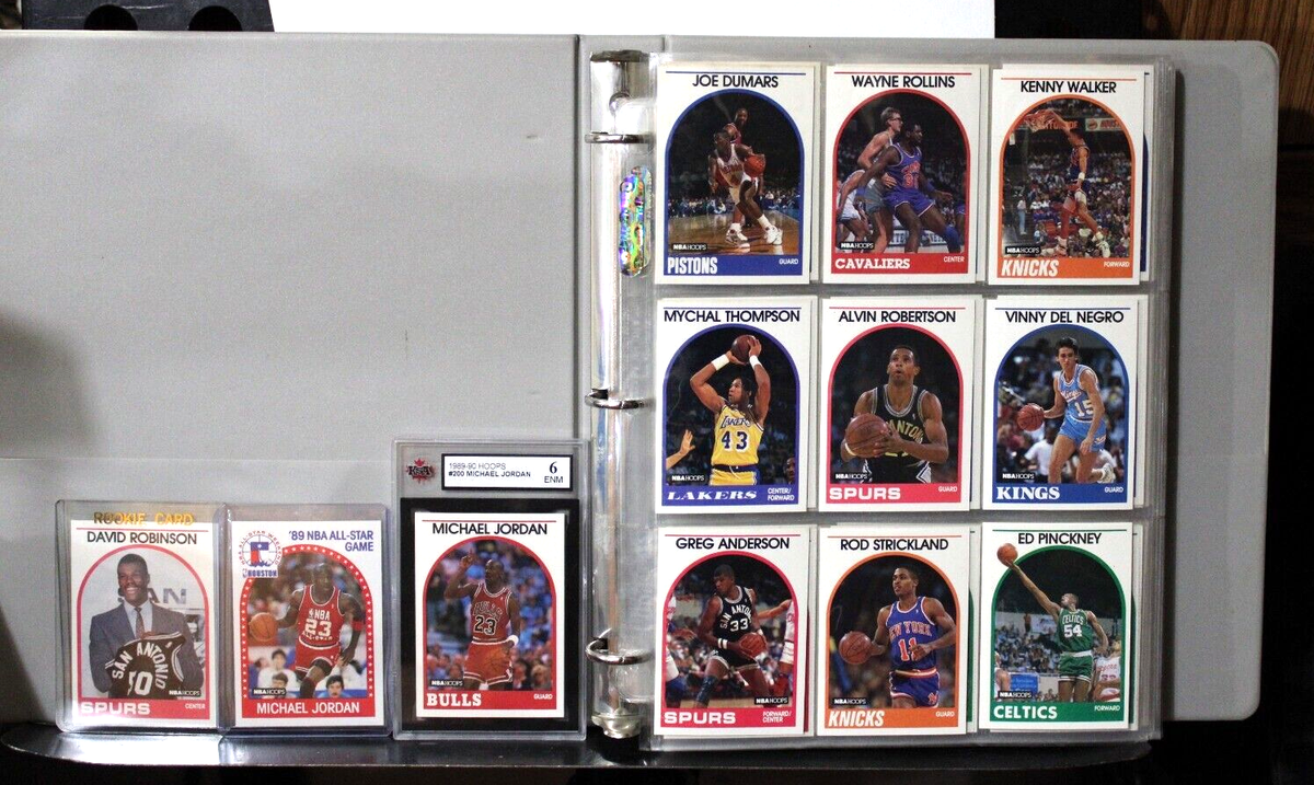 1989-90 NBA Hoops Basketball Cards Complete Set 1-300 Jordan PSA