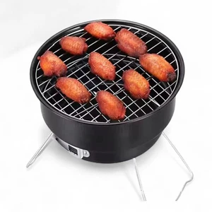 Mini Portable BBQ Grill Charcoal Barbecue Camping Table Top Stainless Steel