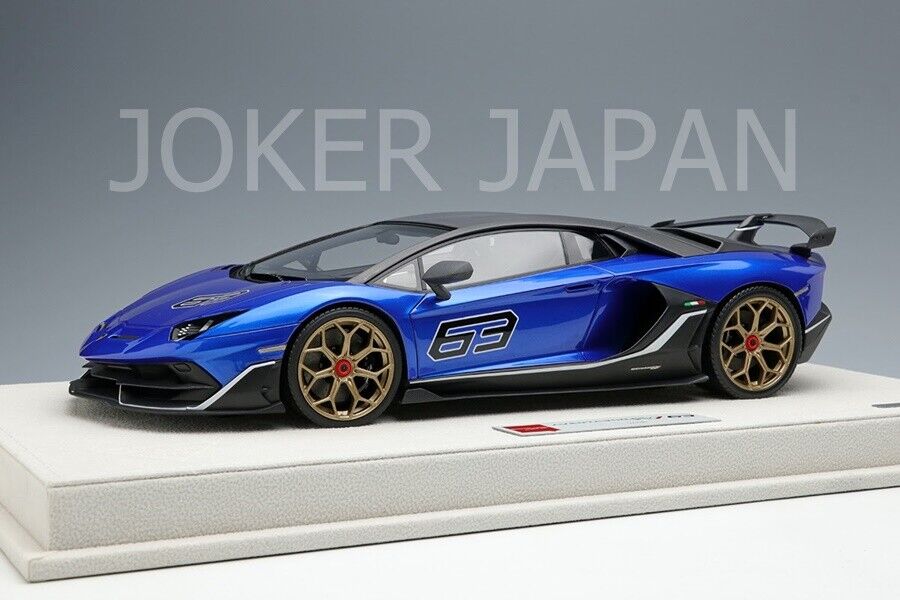 Make Up EIDOLON 1/18 Lamborghini Aventador SVJ 63 2018 Blue Make Up EIDOLON 1/18 Lamborghini Aventador SVJ 63 2018 Blue
