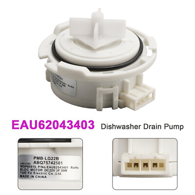 EAU62043403 Dishwasher Drain Pump für L-G Ken-more Dishwasher/Dryer EAU60710801