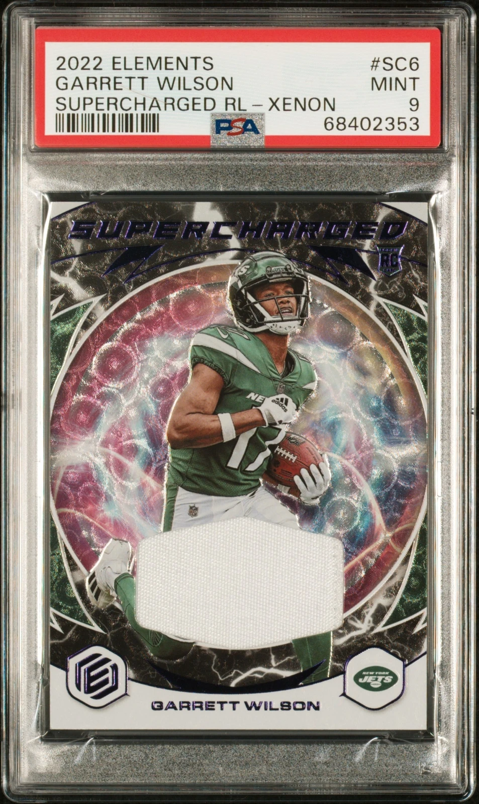 Garrett Wilson Panini Elements Supercharged Relics #SC6 Xenon