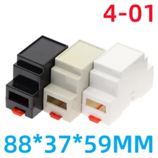ABS Plastic Flame Retardant Project Case 88x37x59mm 4-01 PLC Rail  Junction Box