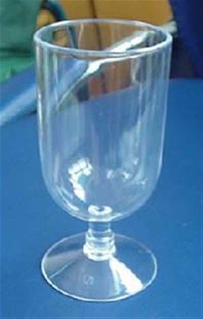 Wine Glass Acrylic Stem Tumbler Wedding Picnic Goblet Cup Party Bar