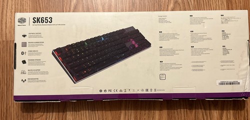 New Cooler Master SK653 Wireless Bluetooth Full Mechanical Gaming Keyboard Brown - Picture 4 of 11