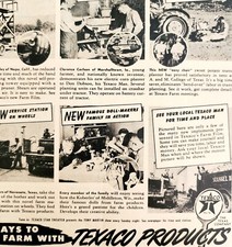 1947 Texaco RKO Pathe Farm News Movie Advertisement Gas And Oil DWNN16