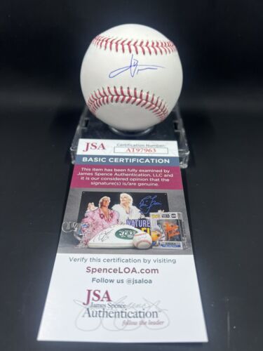Leodalis De Vries signierte Rawlings ROMLB Baseball JSA San Diego Padres