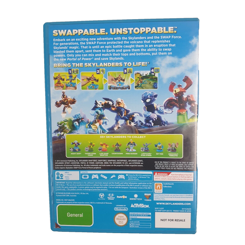 Skylanders Swap Force Nintendo Wii U Game, 2013, Combat, Platform, Puzzles, VGC - Picture 2 of 4
