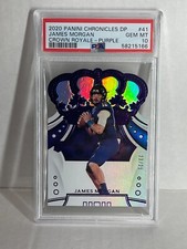 2020 Chronicles CROWN ROYALE JETS RC PSA 10 MINT ROOKIE POP 1 JAMES MORGAN /25