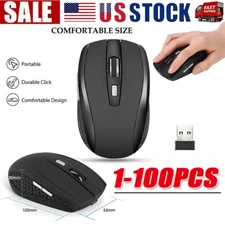  Wireless Optical Mouse Mice 2.4GHz USB Receiver For Laptop PC Computer DPI lot