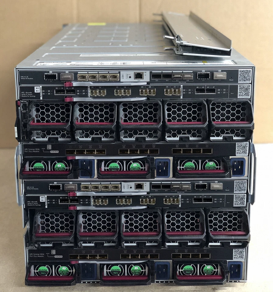 HPE Synergy 12000 10x 480 Gen10 2x 40GB VC 2x 16GB FC D3940 12TB SAS Frame - Image 2 of 2