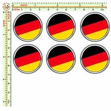 Adesivi targa bandiera germania flag sticker license plate auto moto 6 pz.