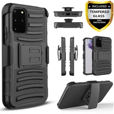 For Samsung Galaxy Note 20 Ultra Phone Case Shockproof Cover +Tempered Glass