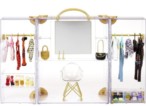 Rainbow High Closet 2021 Acrylic Storage Clothes Shoes Sealed in Factory Shipper - Imagen 2 de 7
