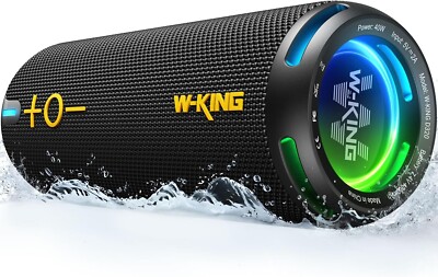 W-KING D320 Bluetooth Speaker IPX7 Waterproof Portable Speaker