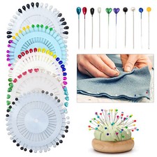 Premium Pearl Head Pins Extra Long for Sewing Upholstery & DIY Craft Projects
