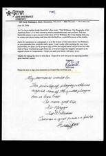 FAN LETTER RESPONSE- EDDIE JOOST,  BOSTON RED SOX: TED WILLIAMS, BAS CERTIFIED