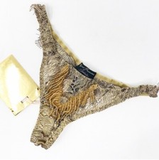 BNWT Agent Provocateur Soirée Gold Tassels Zarrinia Lace AP 2 £395